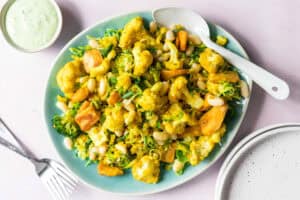 Geroosterde bloemkoolsalade