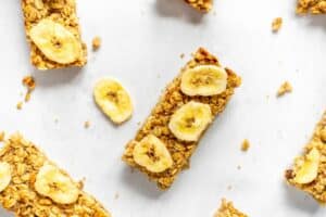 vegan bananen flapjacks